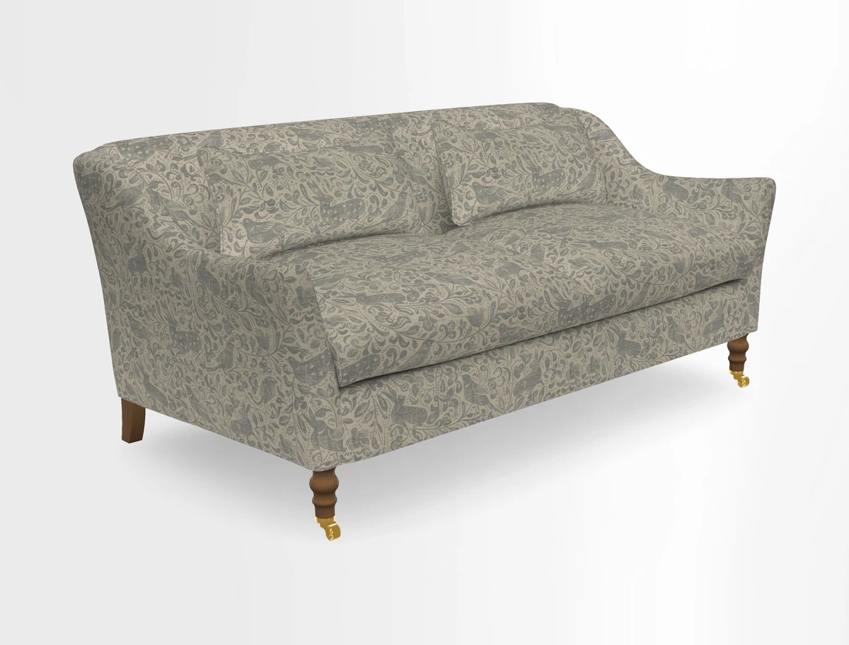 Cromer 3 Seater Sofa in RHS Botanicals Henry Moon Lions Tail Terracotta