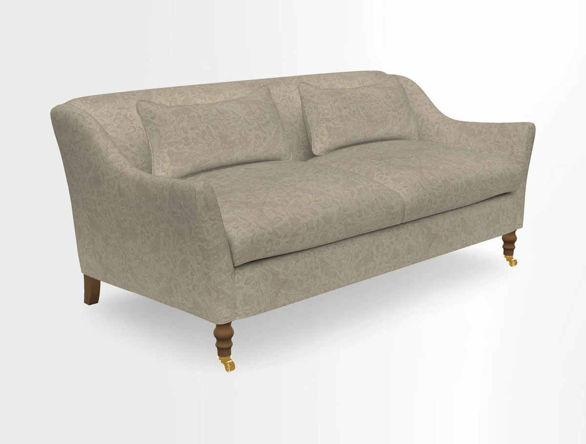 Cromer 3 Seater Sofa in RHS Botanicals Henry Moon Lions Tail Terracotta
