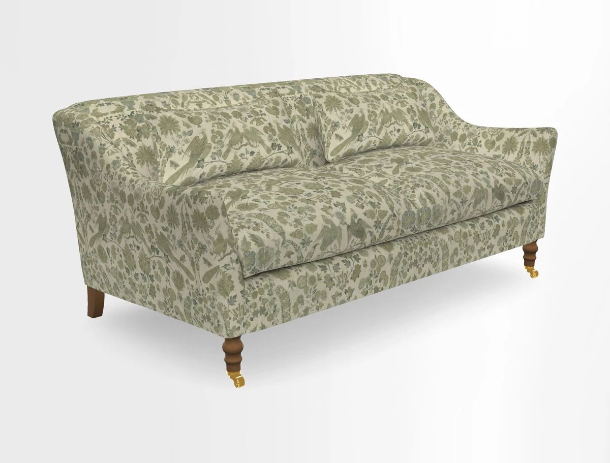 Cromer 3 Seater Sofa in RHS Botanicals Henry Moon Lions Tail Terracotta