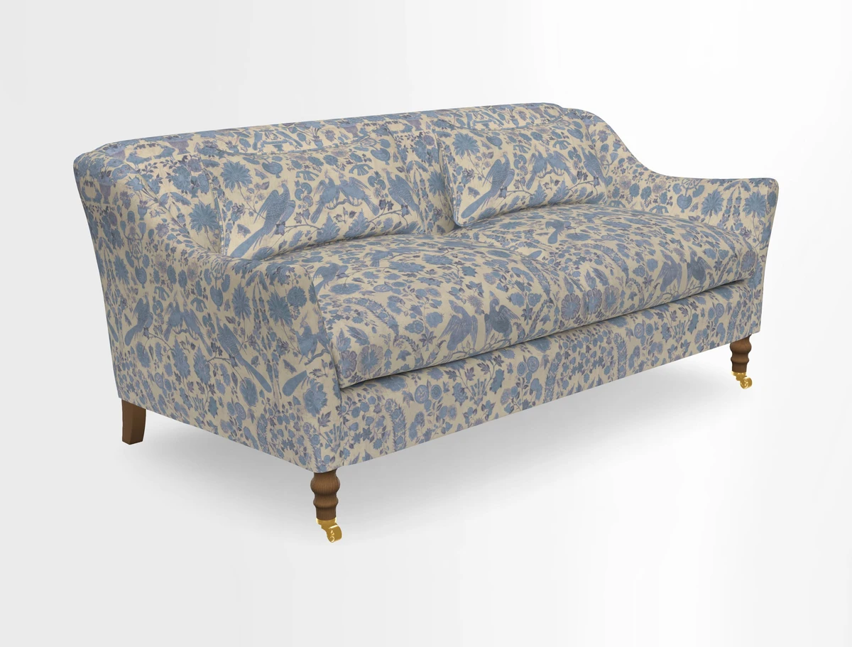 Cromer 3 Seater Sofa in RHS Botanicals Henry Moon Lions Tail Terracotta