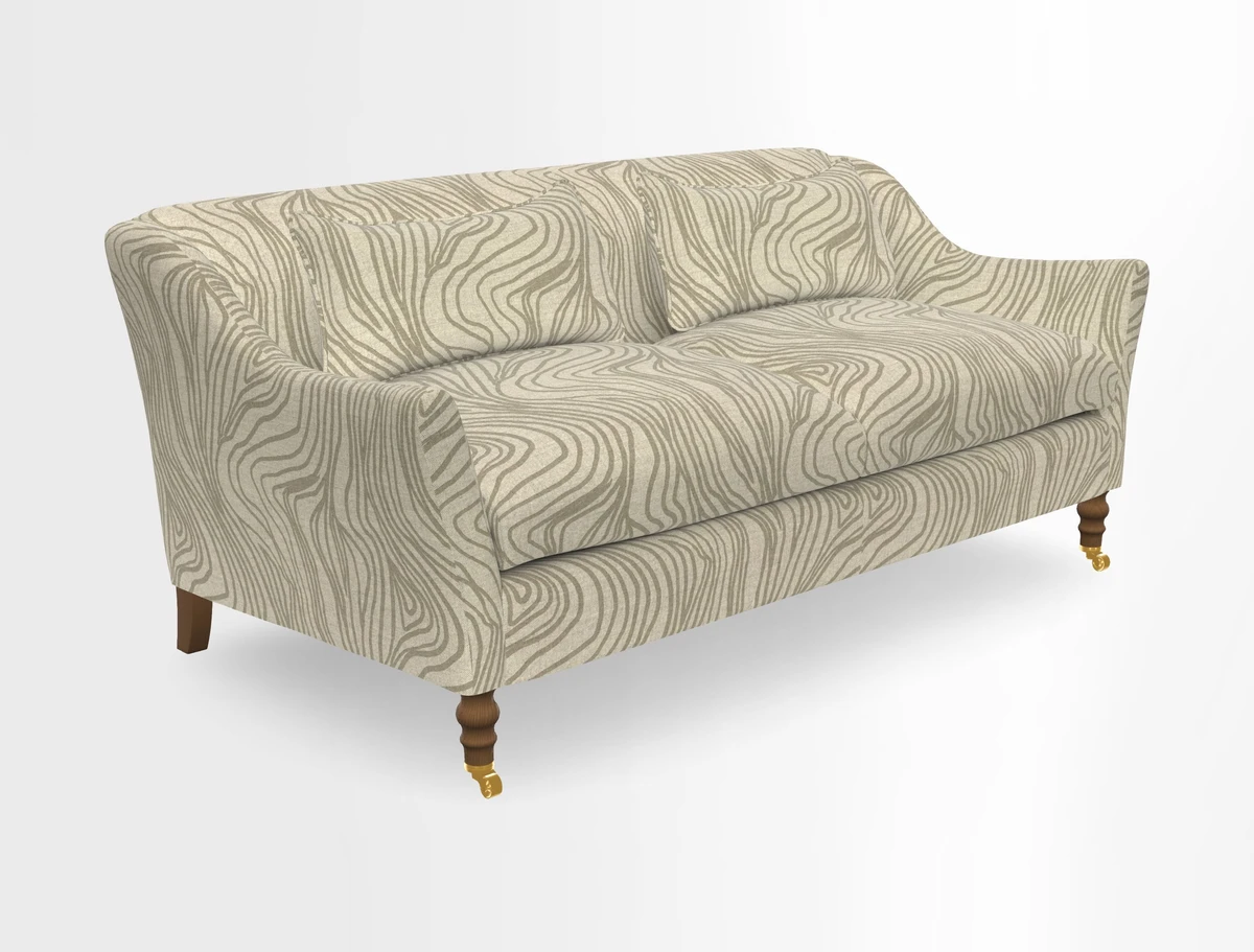 Cromer 3 Seater Sofa in RHS Botanicals Henry Moon Lions Tail Terracotta