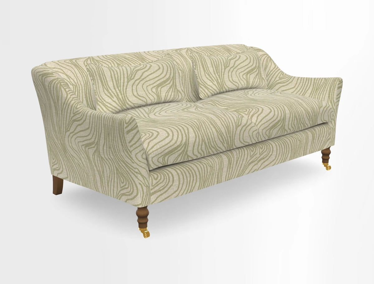 Cromer 3 Seater Sofa in RHS Botanicals Henry Moon Lions Tail Terracotta