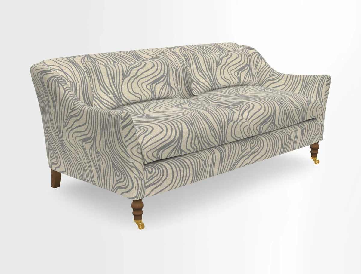 Cromer 3 Seater Sofa in RHS Botanicals Henry Moon Lions Tail Terracotta