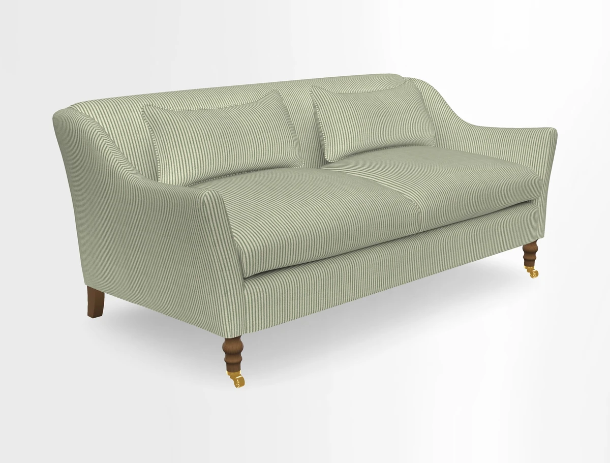 Cromer 3 Seater Sofa in RHS Botanicals Henry Moon Lions Tail Terracotta
