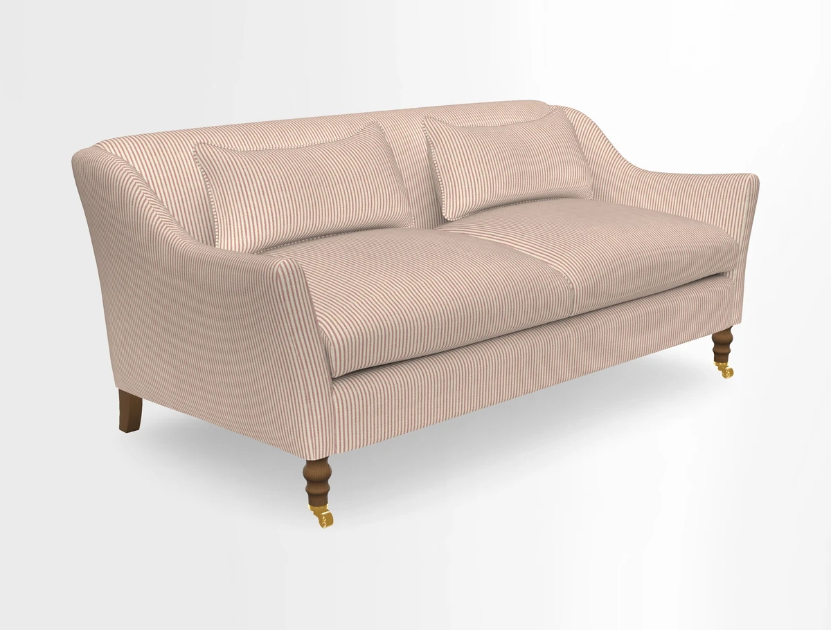 Cromer 3 Seater Sofa in RHS Botanicals Henry Moon Lions Tail Terracotta