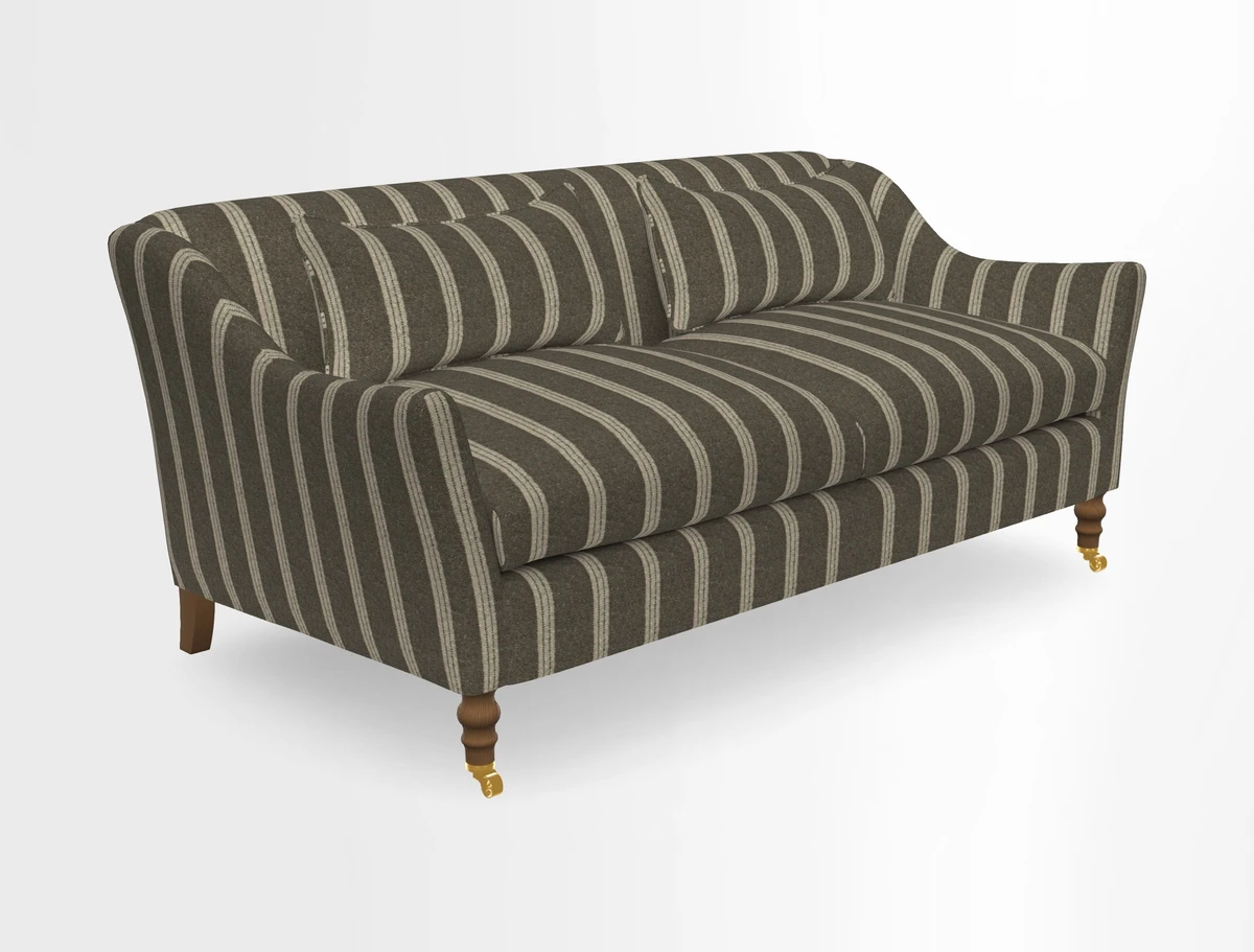 Cromer 3 Seater Sofa in RHS Botanicals Henry Moon Lions Tail Terracotta