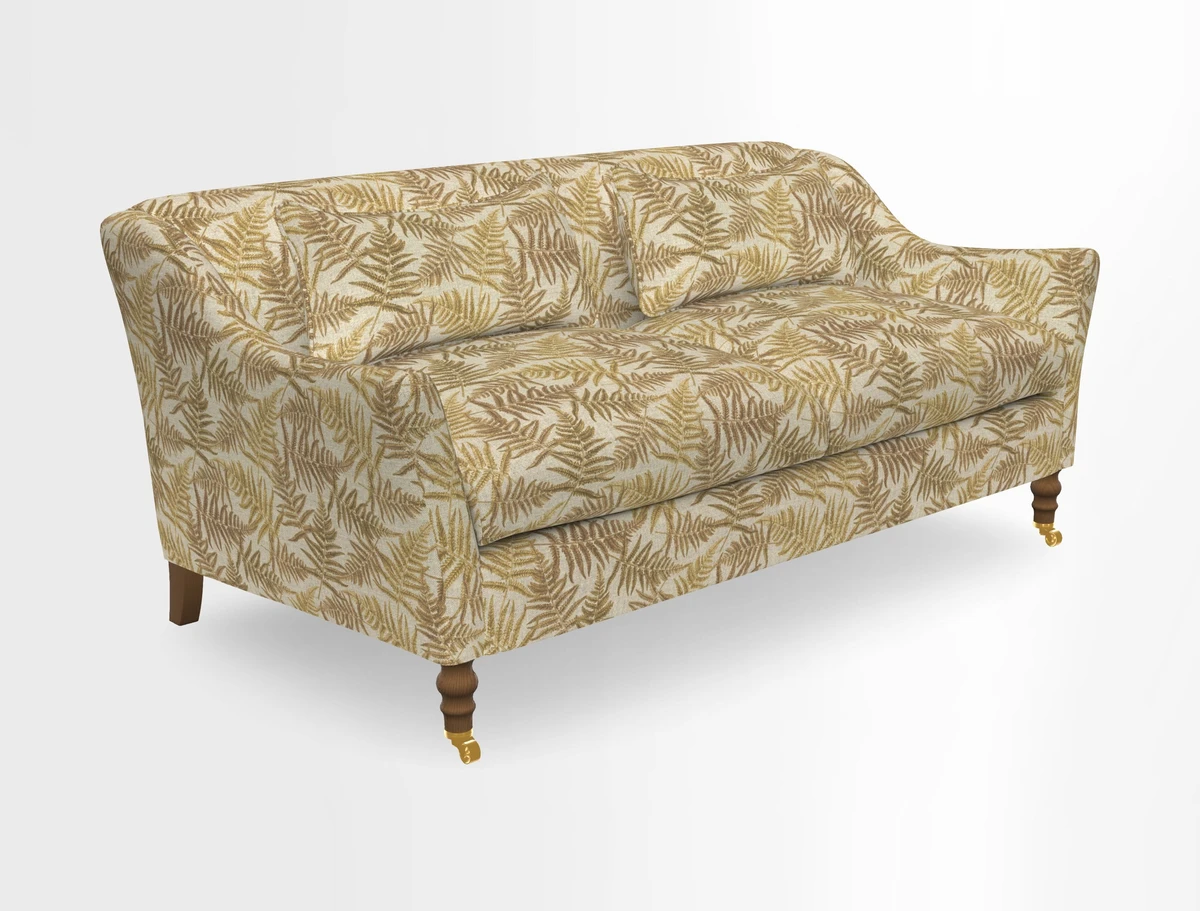 Cromer 3 Seater Sofa in RHS Botanicals Henry Moon Lions Tail Terracotta