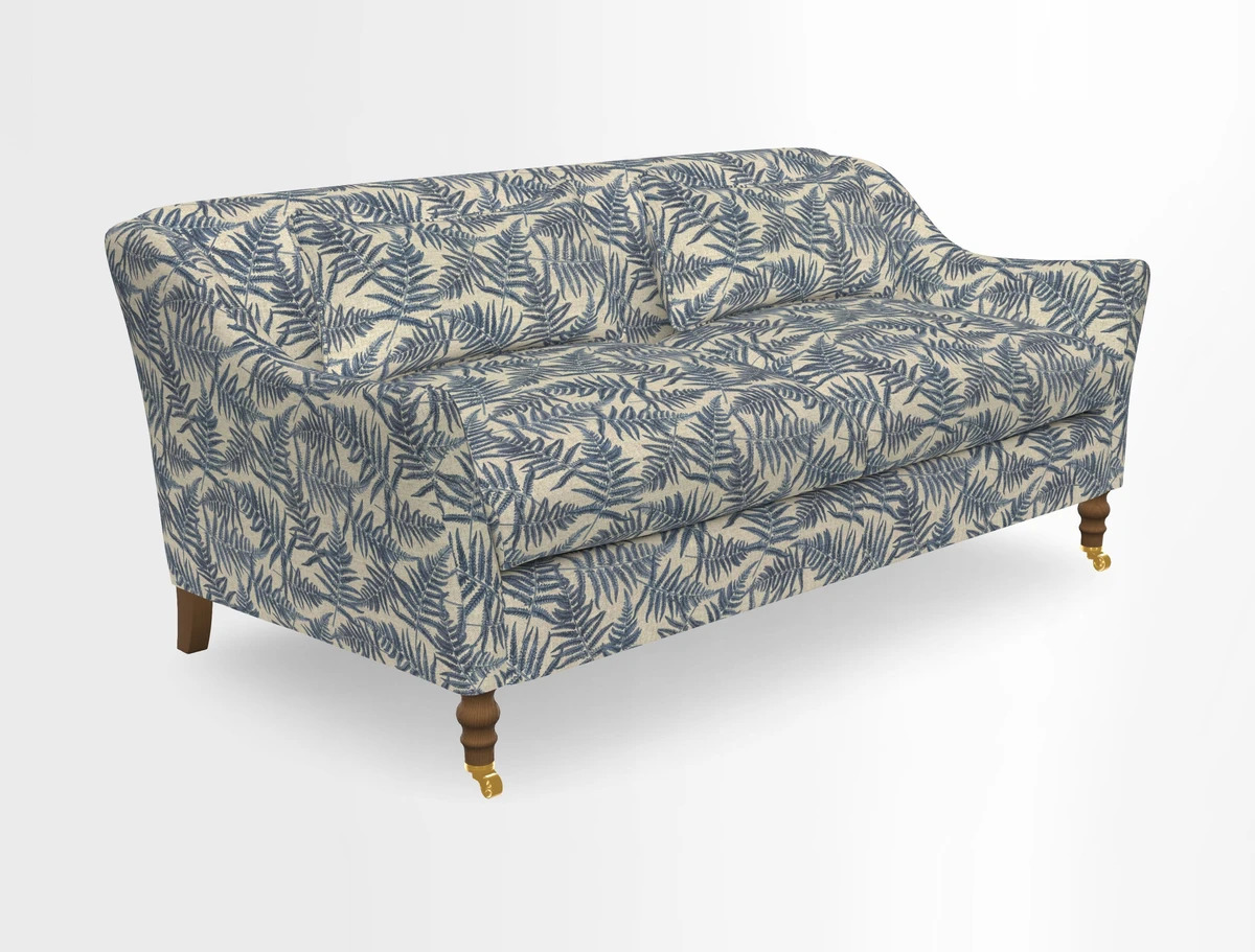 Cromer 3 Seater Sofa in RHS Botanicals Henry Moon Lions Tail Terracotta