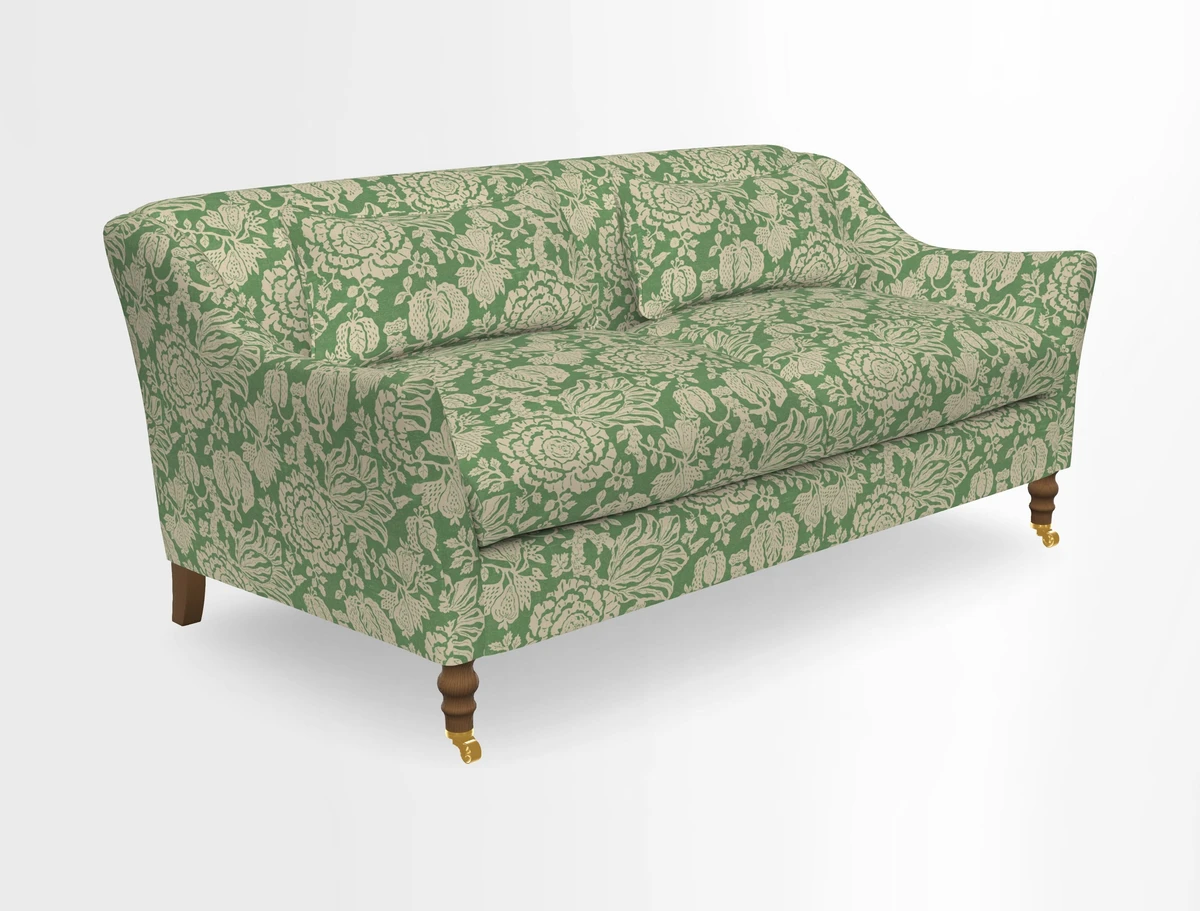 Cromer 3 Seater Sofa in RHS Botanicals Henry Moon Lions Tail Terracotta