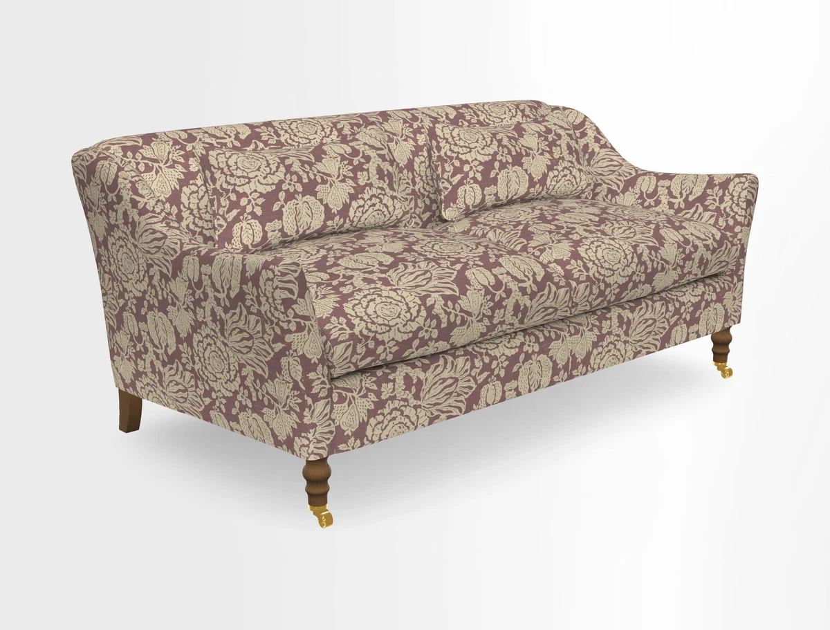 Cromer 3 Seater Sofa in RHS Botanicals Henry Moon Lions Tail Terracotta
