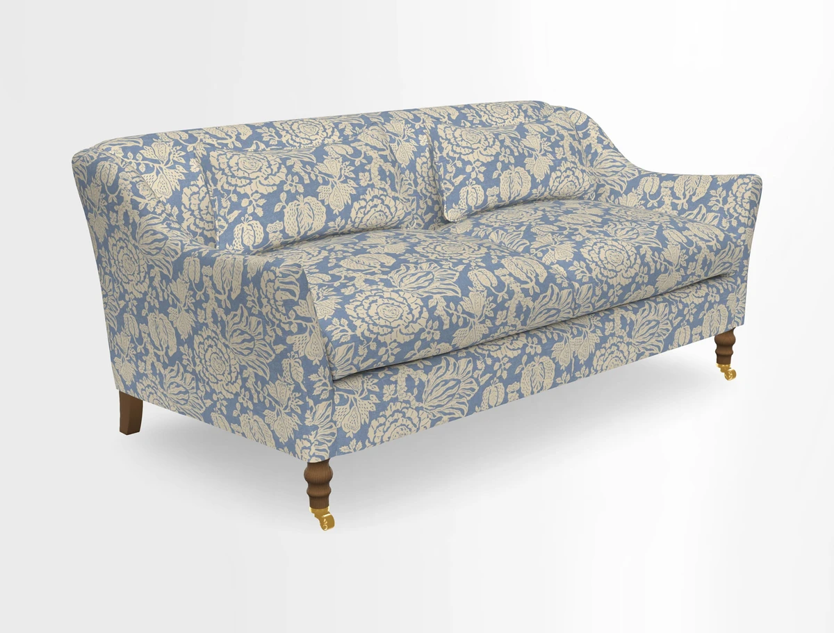 Cromer 3 Seater Sofa in RHS Botanicals Henry Moon Lions Tail Terracotta