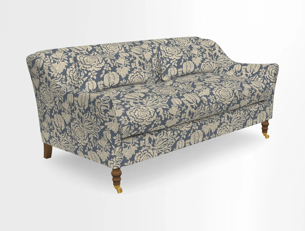 Cromer 3 Seater Sofa in RHS Botanicals Henry Moon Lions Tail Terracotta