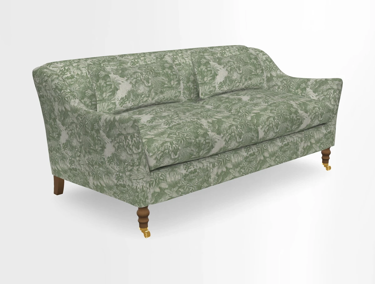 Cromer 3 Seater Sofa in RHS Botanicals Henry Moon Lions Tail Terracotta
