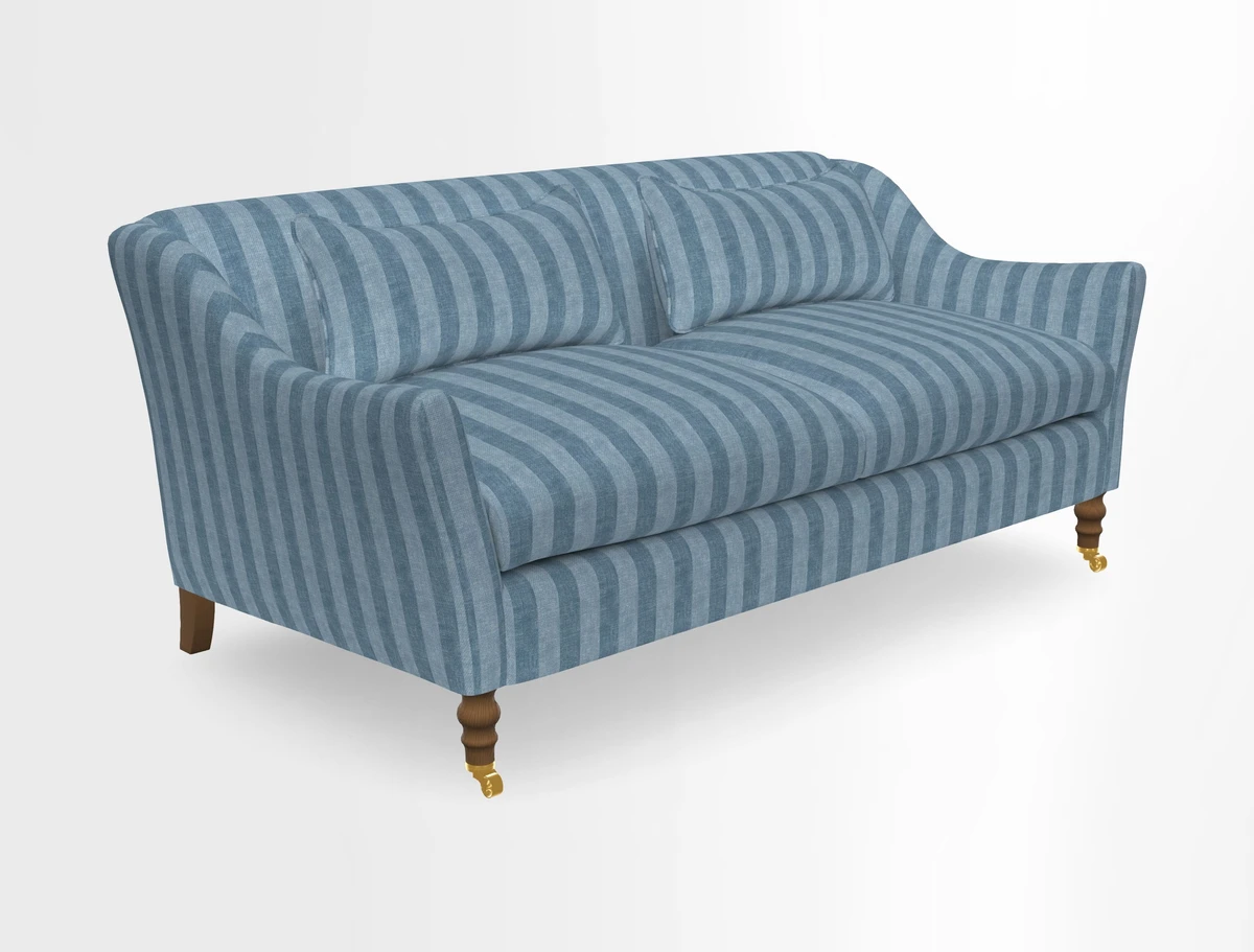 Cromer 3 Seater Sofa in RHS Botanicals Henry Moon Lions Tail Terracotta