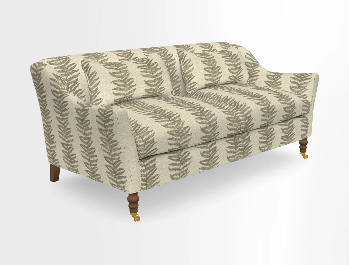 Cromer 3 Seater Sofa in RHS Botanicals Henry Moon Lions Tail Terracotta
