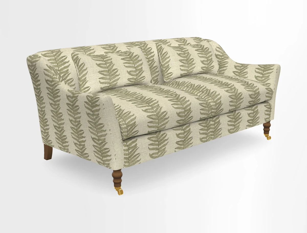 Cromer 3 Seater Sofa in RHS Botanicals Henry Moon Lions Tail Terracotta