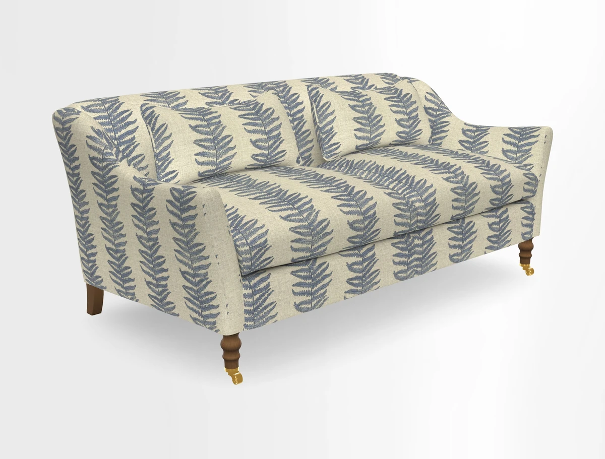 Cromer 3 Seater Sofa in RHS Botanicals Henry Moon Lions Tail Terracotta