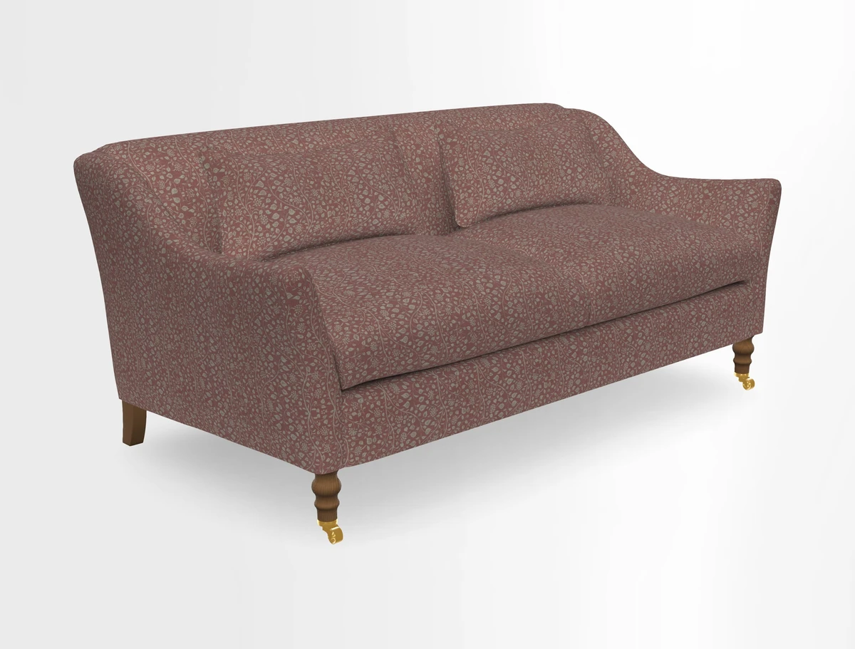 Cromer 3 Seater Sofa in RHS Botanicals Henry Moon Lions Tail Terracotta
