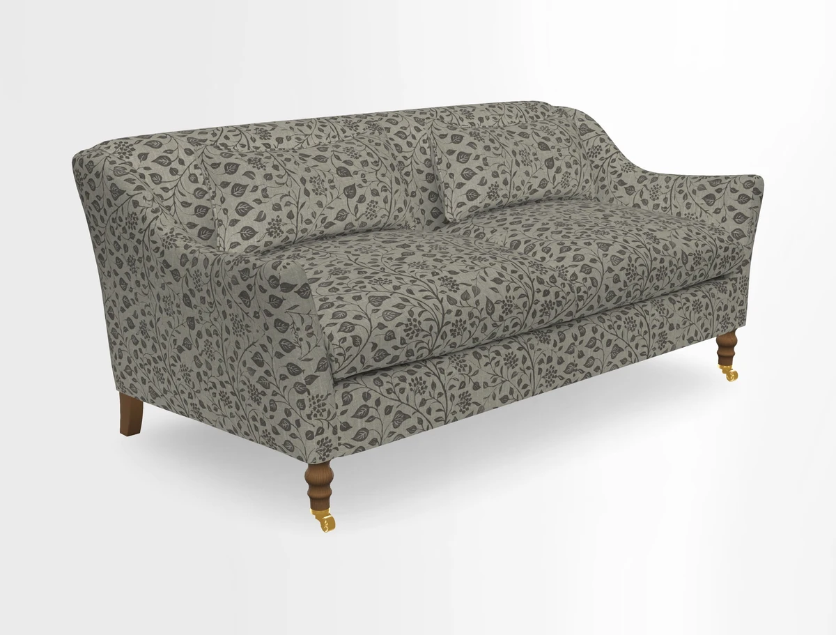 Cromer 3 Seater Sofa in RHS Botanicals Henry Moon Lions Tail Terracotta