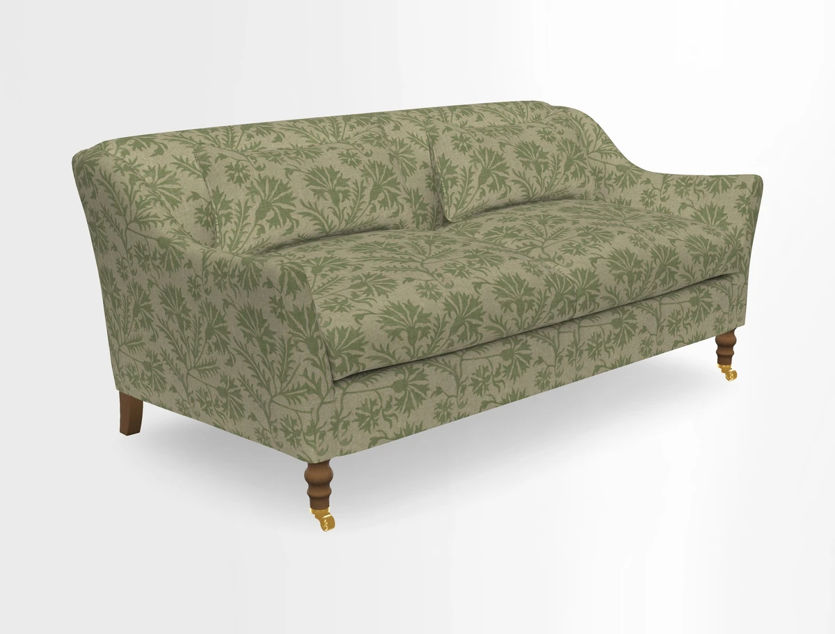 Cromer 3 Seater Sofa in RHS Botanicals Henry Moon Lions Tail Terracotta