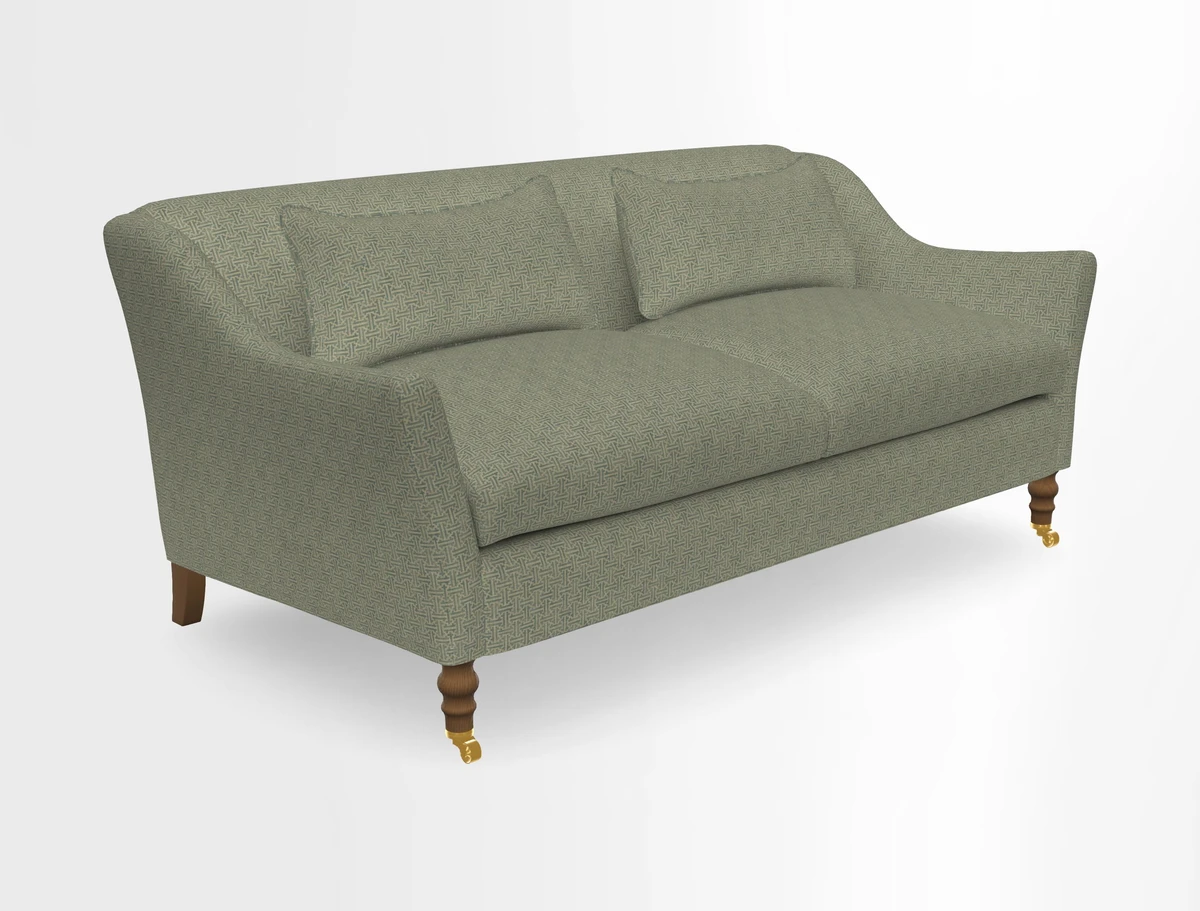 Cromer 3 Seater Sofa in RHS Botanicals Henry Moon Lions Tail Terracotta