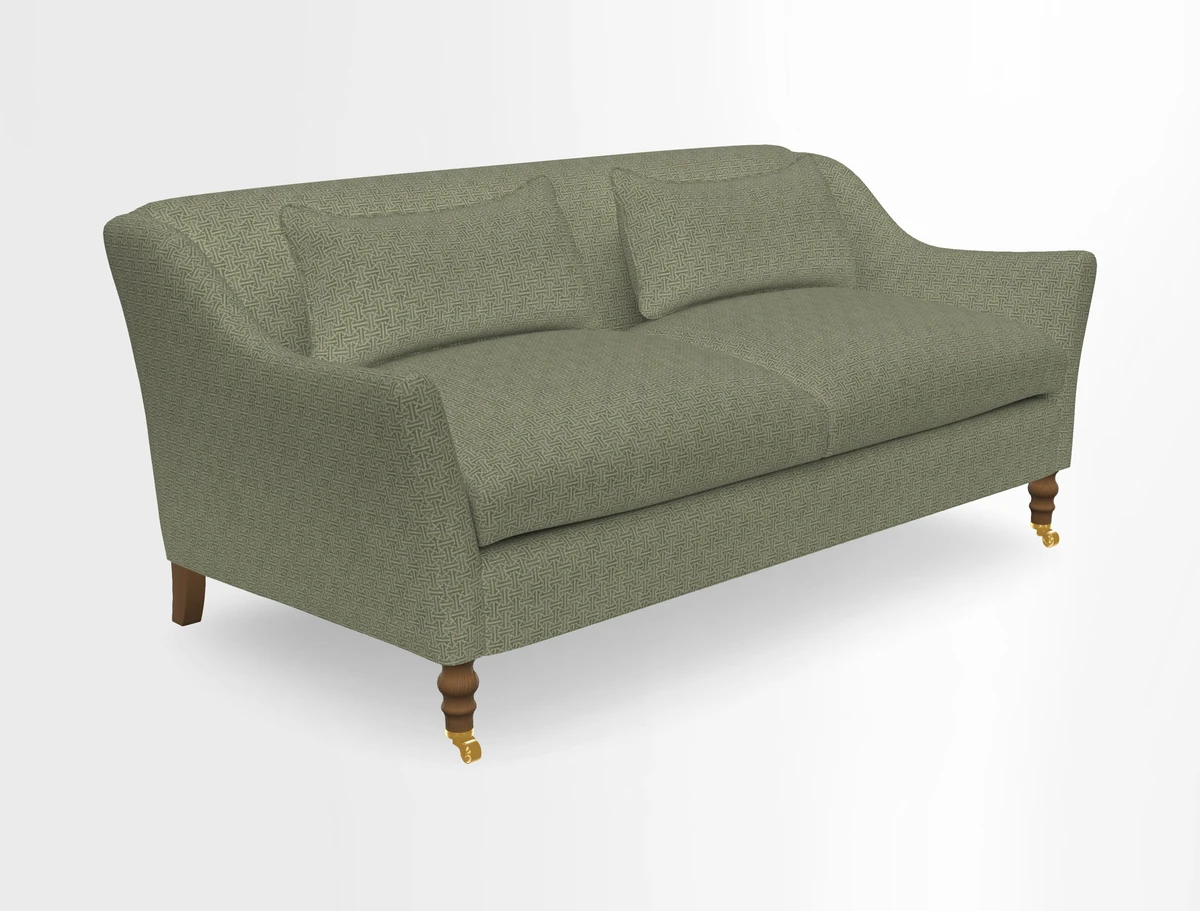 Cromer 3 Seater Sofa in RHS Botanicals Henry Moon Lions Tail Terracotta