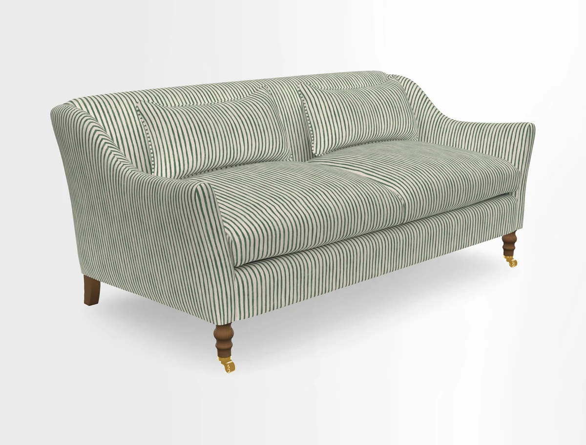 Cromer 3 Seater Sofa in RHS Botanicals Henry Moon Lions Tail Terracotta