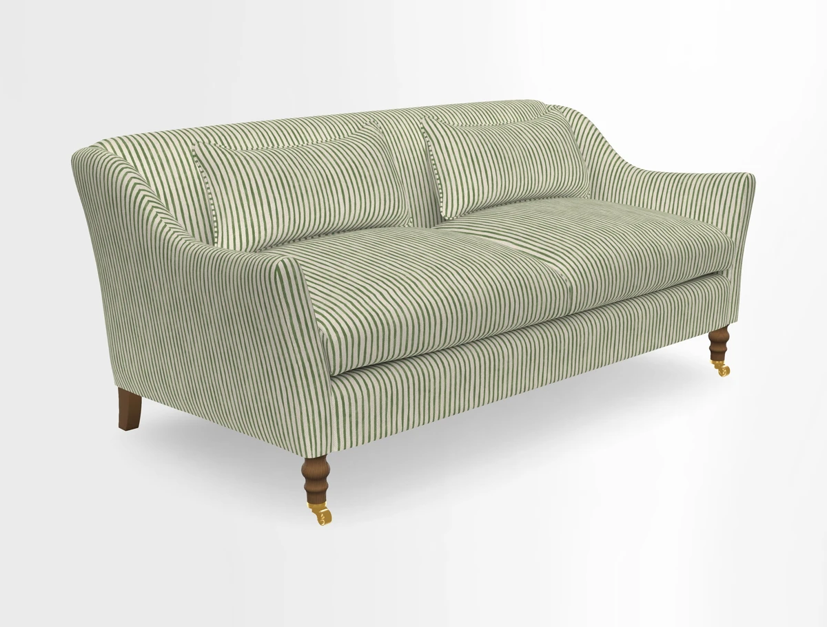Cromer 3 Seater Sofa in RHS Botanicals Henry Moon Lions Tail Terracotta