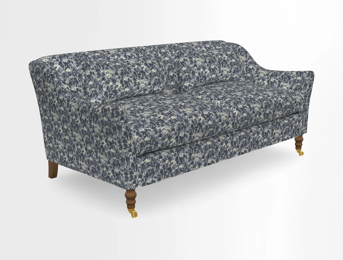Cromer 3 Seater Sofa in RHS Botanicals Henry Moon Lions Tail Terracotta