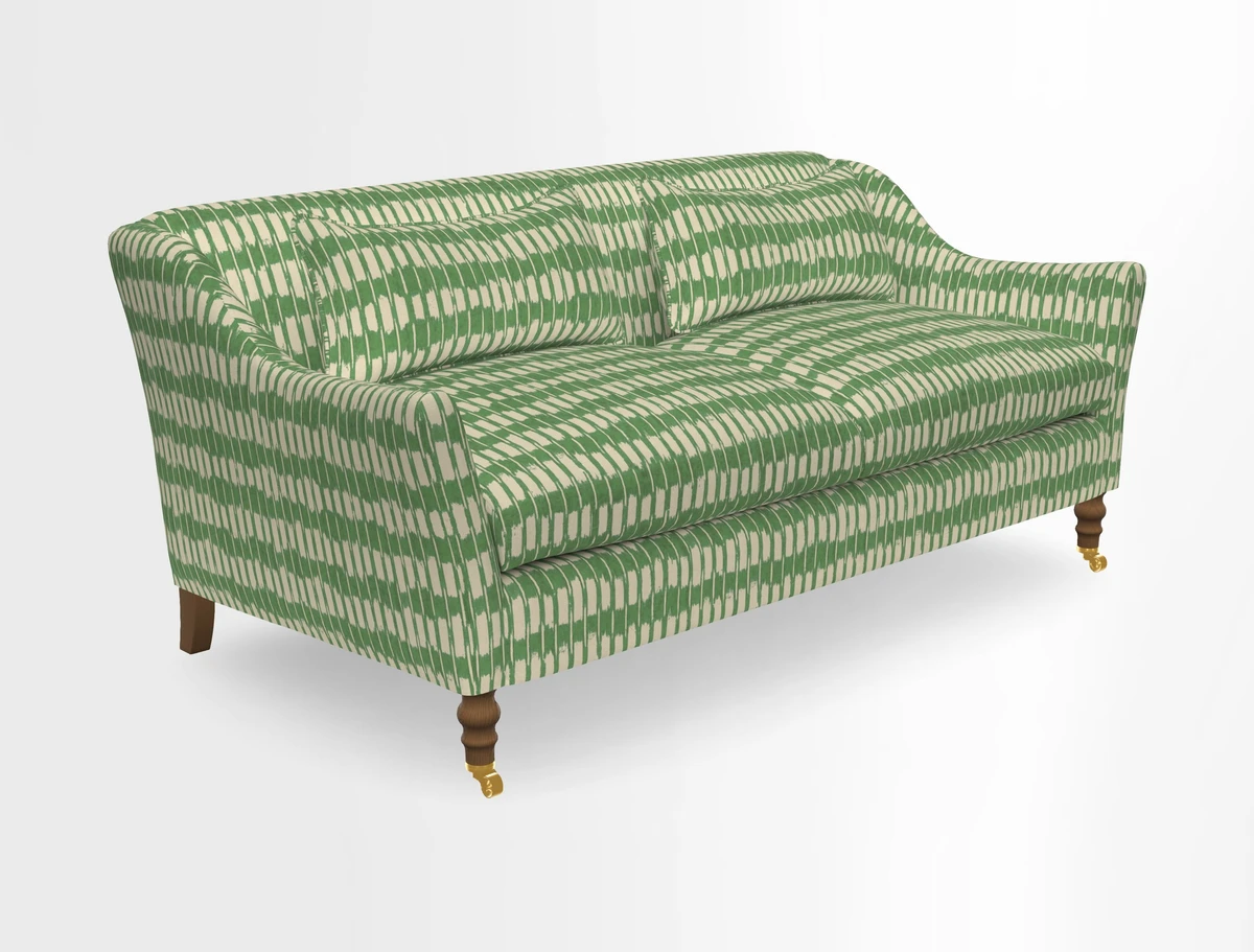 Cromer 3 Seater Sofa in RHS Botanicals Henry Moon Lions Tail Terracotta