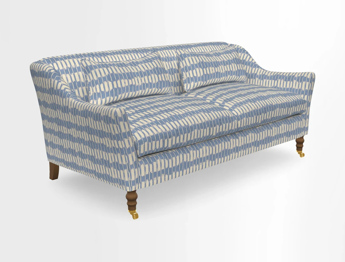 Cromer 3 Seater Sofa in RHS Botanicals Henry Moon Lions Tail Terracotta