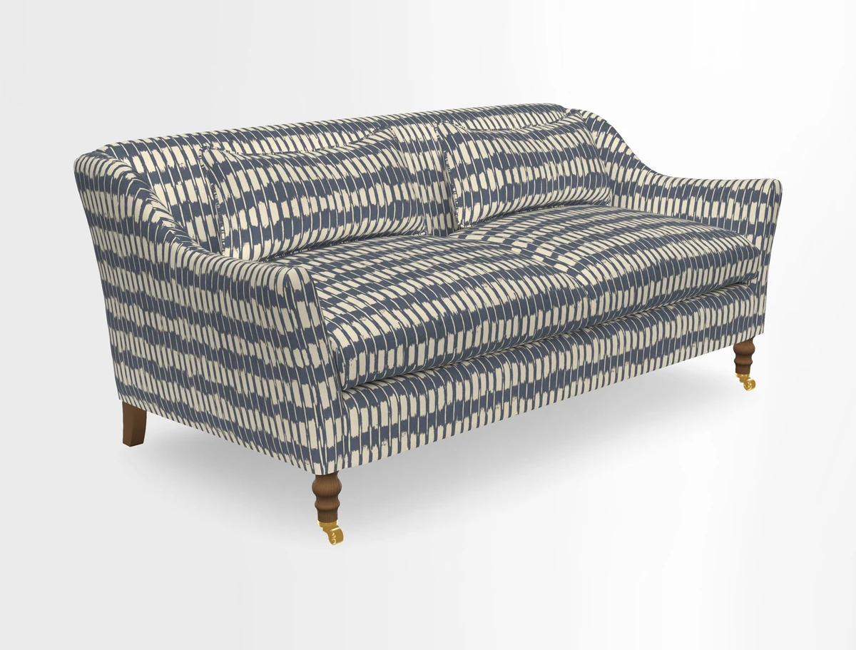 Cromer 3 Seater Sofa in RHS Botanicals Henry Moon Lions Tail Terracotta