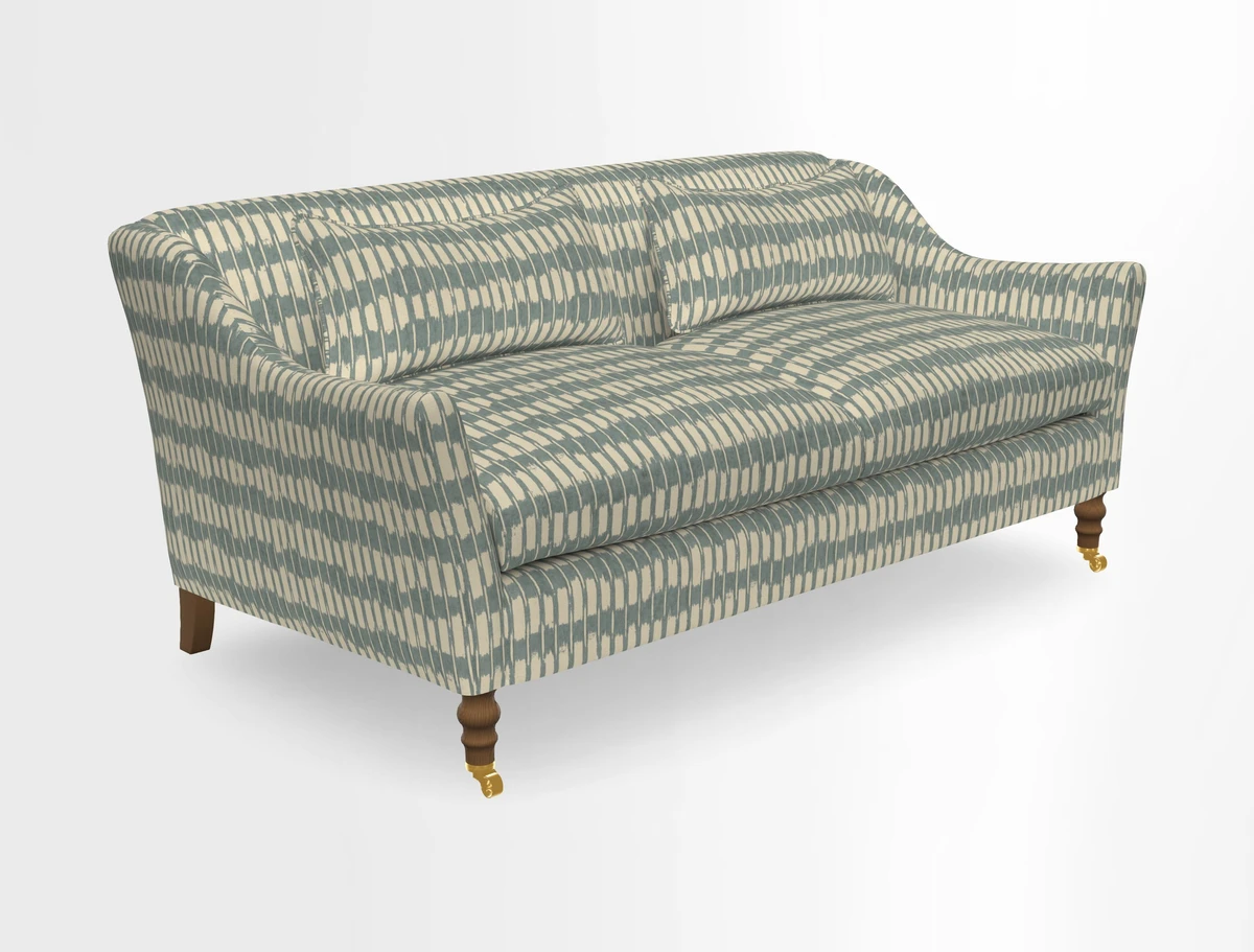 Cromer 3 Seater Sofa in RHS Botanicals Henry Moon Lions Tail Terracotta