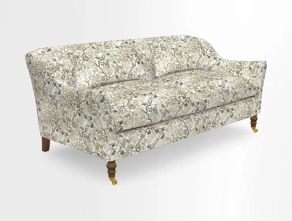 Cromer 3 Seater Sofa in RHS Botanicals Henry Moon Lions Tail Terracotta