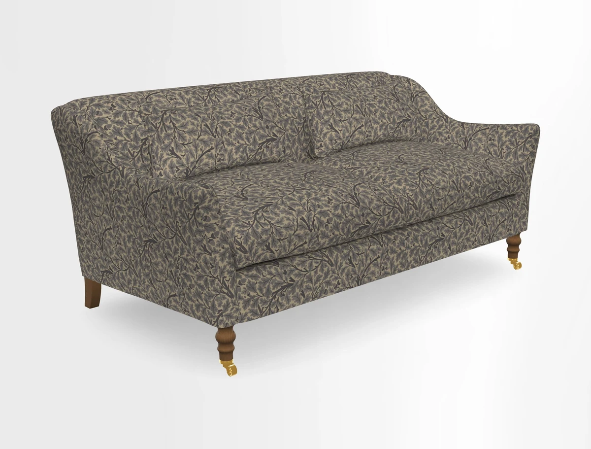 Cromer 3 Seater Sofa in RHS Botanicals Henry Moon Lions Tail Terracotta