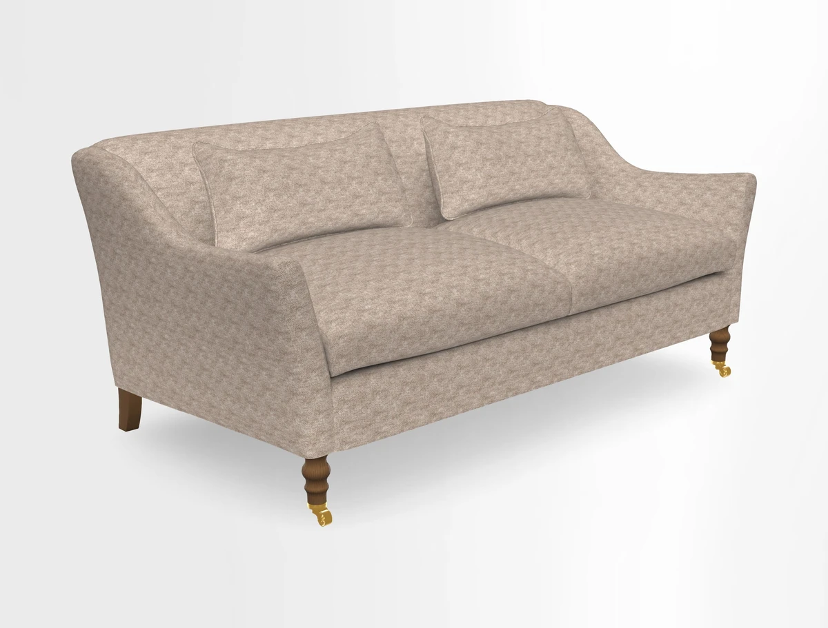 Cromer 3 Seater Sofa in RHS Botanicals Henry Moon Lions Tail Terracotta
