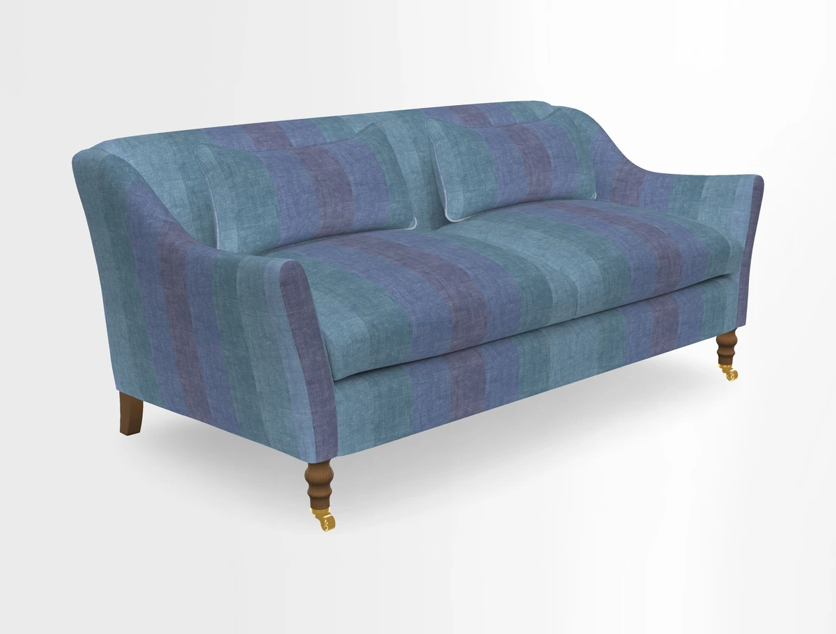 Cromer 3 Seater Sofa in RHS Botanicals Henry Moon Lions Tail Terracotta