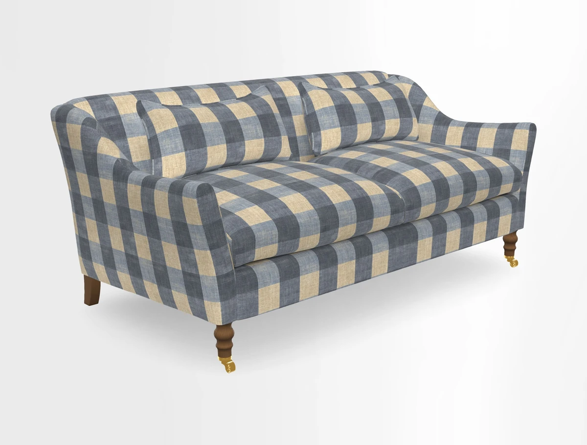 Cromer 3 Seater Sofa in RHS Botanicals Henry Moon Lions Tail Terracotta