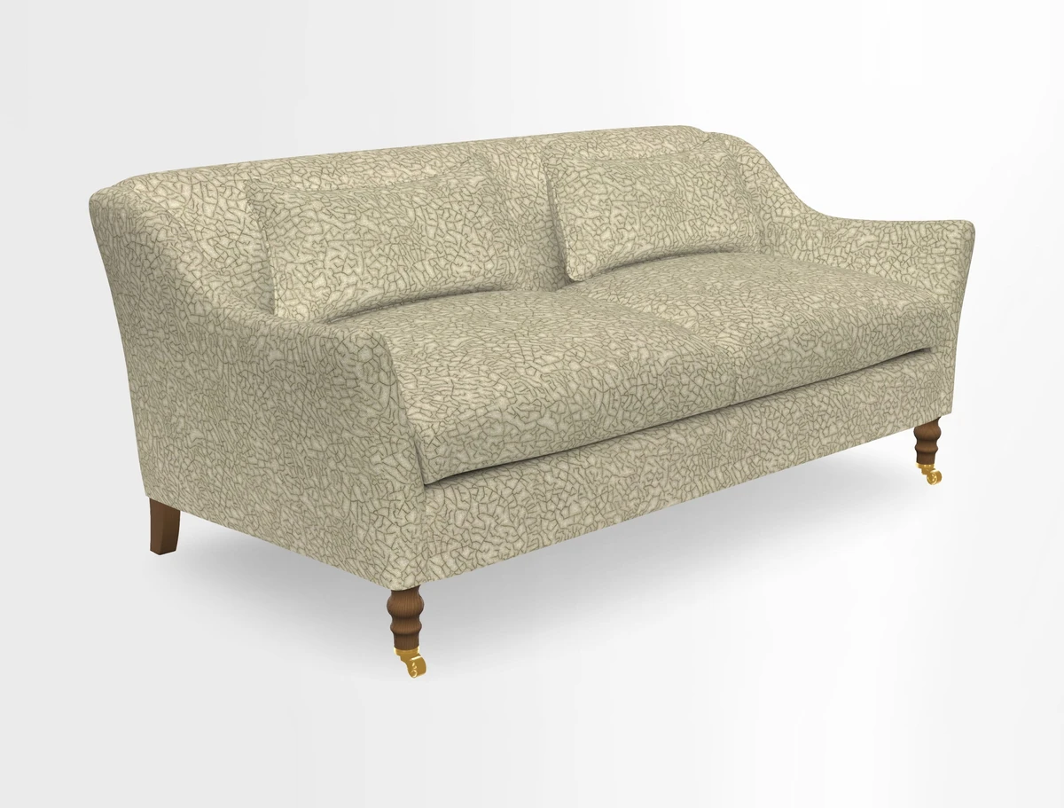 Cromer 3 Seater Sofa in RHS Botanicals Henry Moon Lions Tail Terracotta