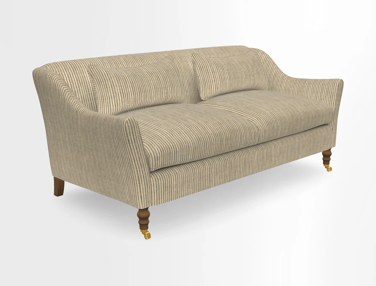 Cromer 3 Seater Sofa in RHS Botanicals Henry Moon Lions Tail Terracotta