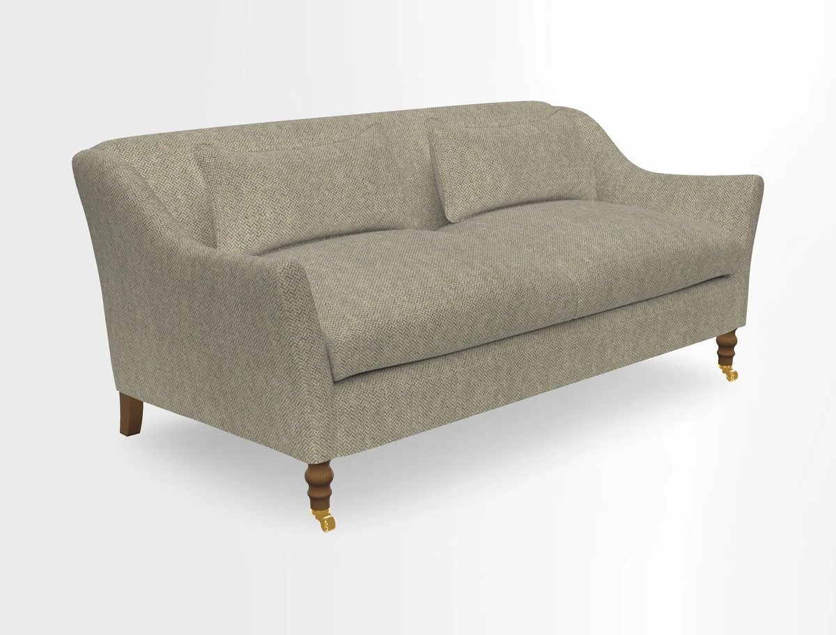 Cromer 3 Seater Sofa in RHS Botanicals Henry Moon Lions Tail Terracotta