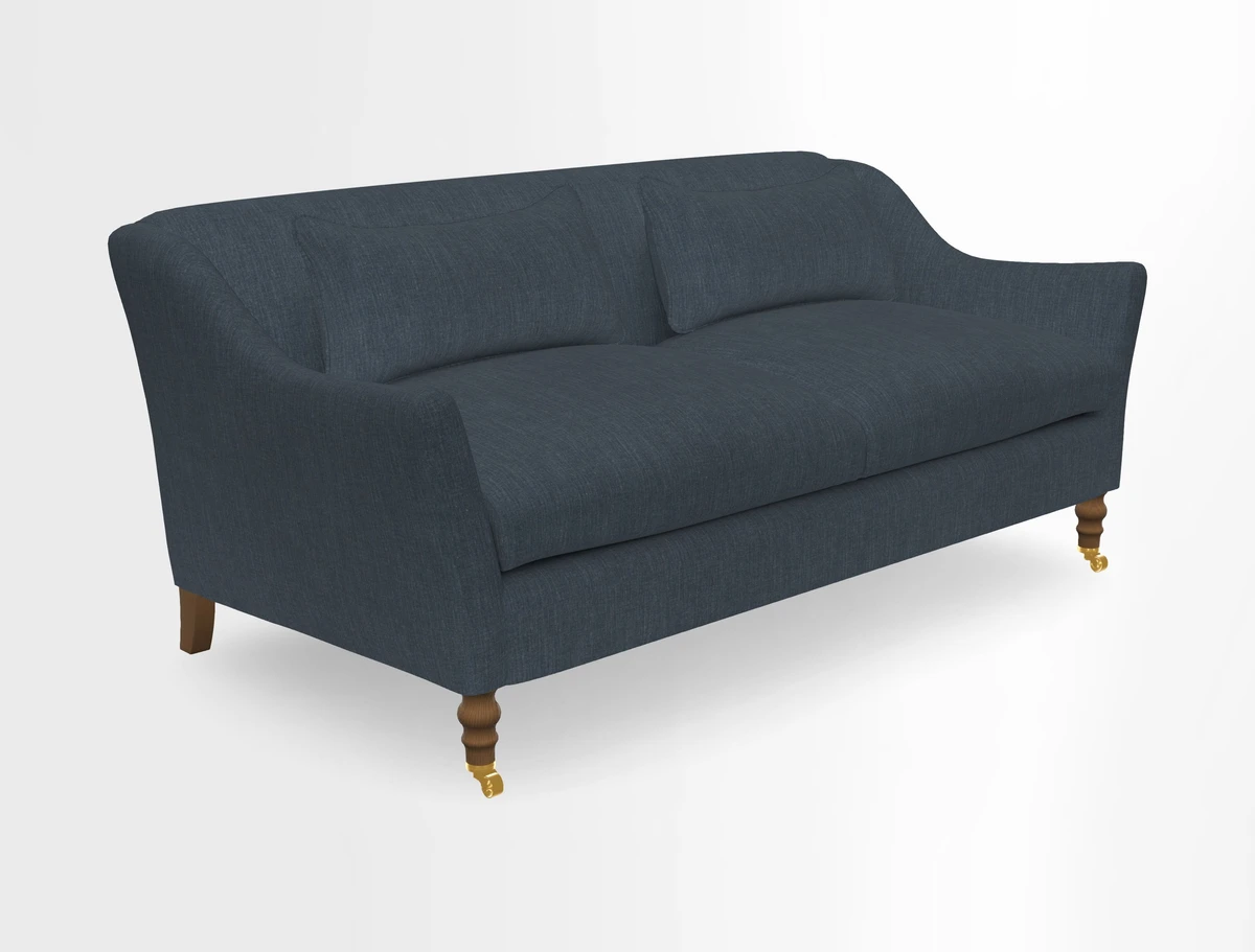 Cromer 3 Seater Sofa in RHS Botanicals Henry Moon Lions Tail Terracotta