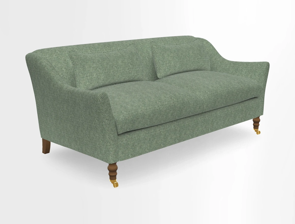 Cromer 3 Seater Sofa in RHS Botanicals Henry Moon Lions Tail Terracotta