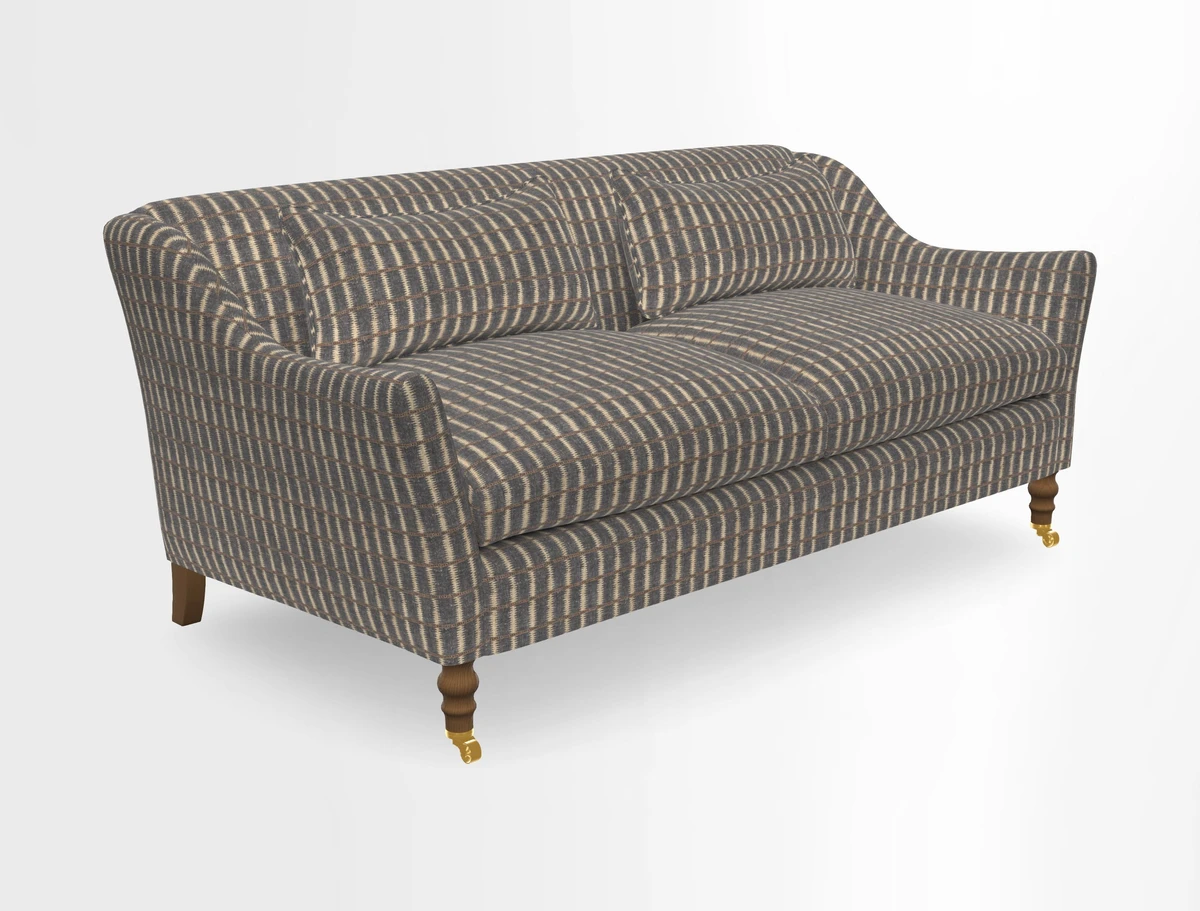 Cromer 3 Seater Sofa in RHS Botanicals Henry Moon Lions Tail Terracotta