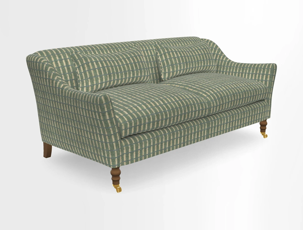 Cromer 3 Seater Sofa in RHS Botanicals Henry Moon Lions Tail Terracotta