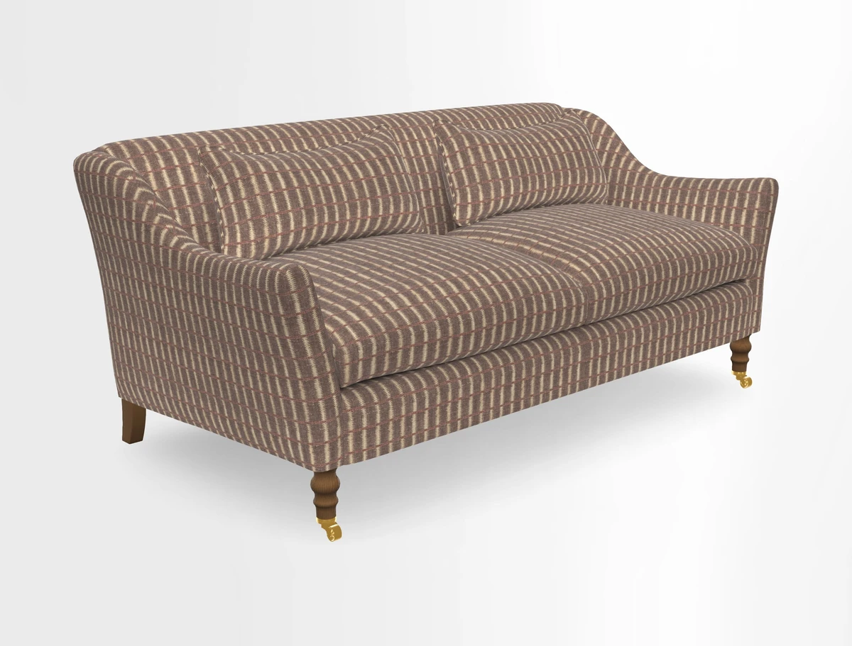 Cromer 3 Seater Sofa in RHS Botanicals Henry Moon Lions Tail Terracotta