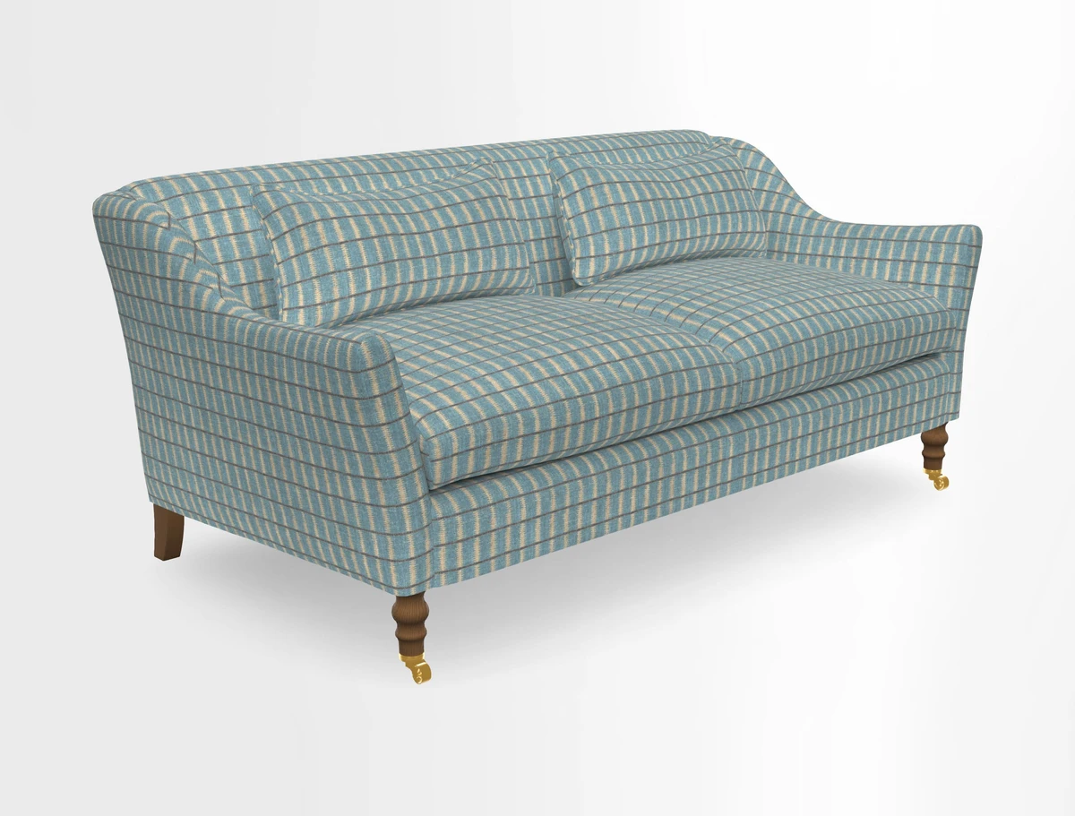 Cromer 3 Seater Sofa in RHS Botanicals Henry Moon Lions Tail Terracotta