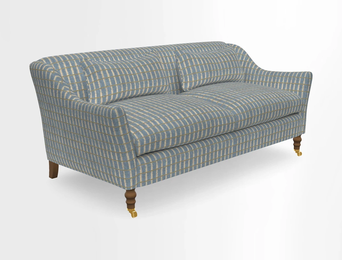 Cromer 3 Seater Sofa in RHS Botanicals Henry Moon Lions Tail Terracotta