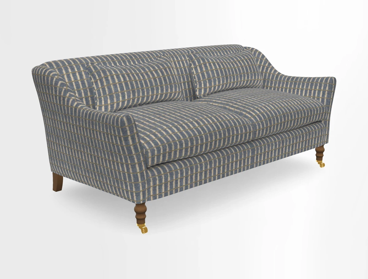 Cromer 3 Seater Sofa in RHS Botanicals Henry Moon Lions Tail Terracotta