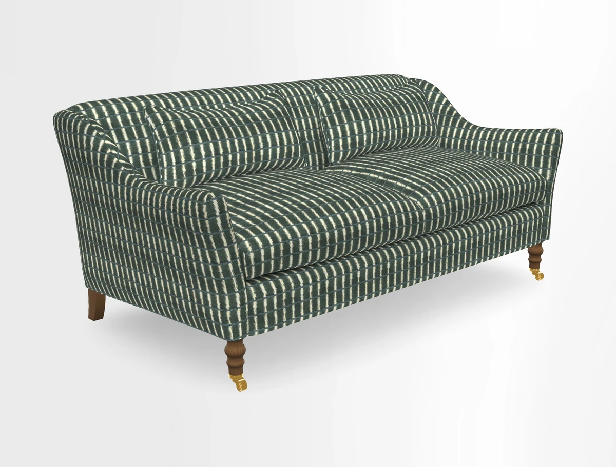 Cromer 3 Seater Sofa in RHS Botanicals Henry Moon Lions Tail Terracotta